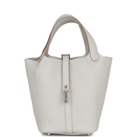 hermes picotin gris perle|Hermes picotin lock 18cm.